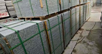 武威芝麻白地铺版 石材地铺石