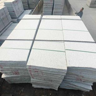 武威芝麻白毛板，石材毛板