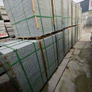 武威芝麻白地铺版 石材地铺石