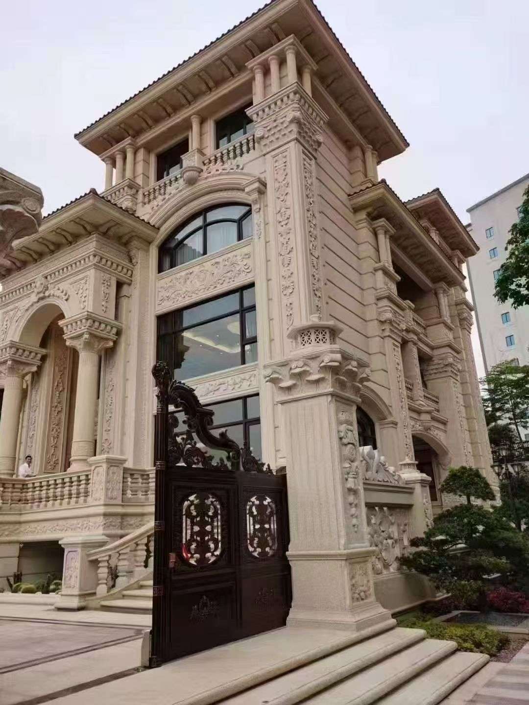 武威黄金麻别墅外墙异形定制