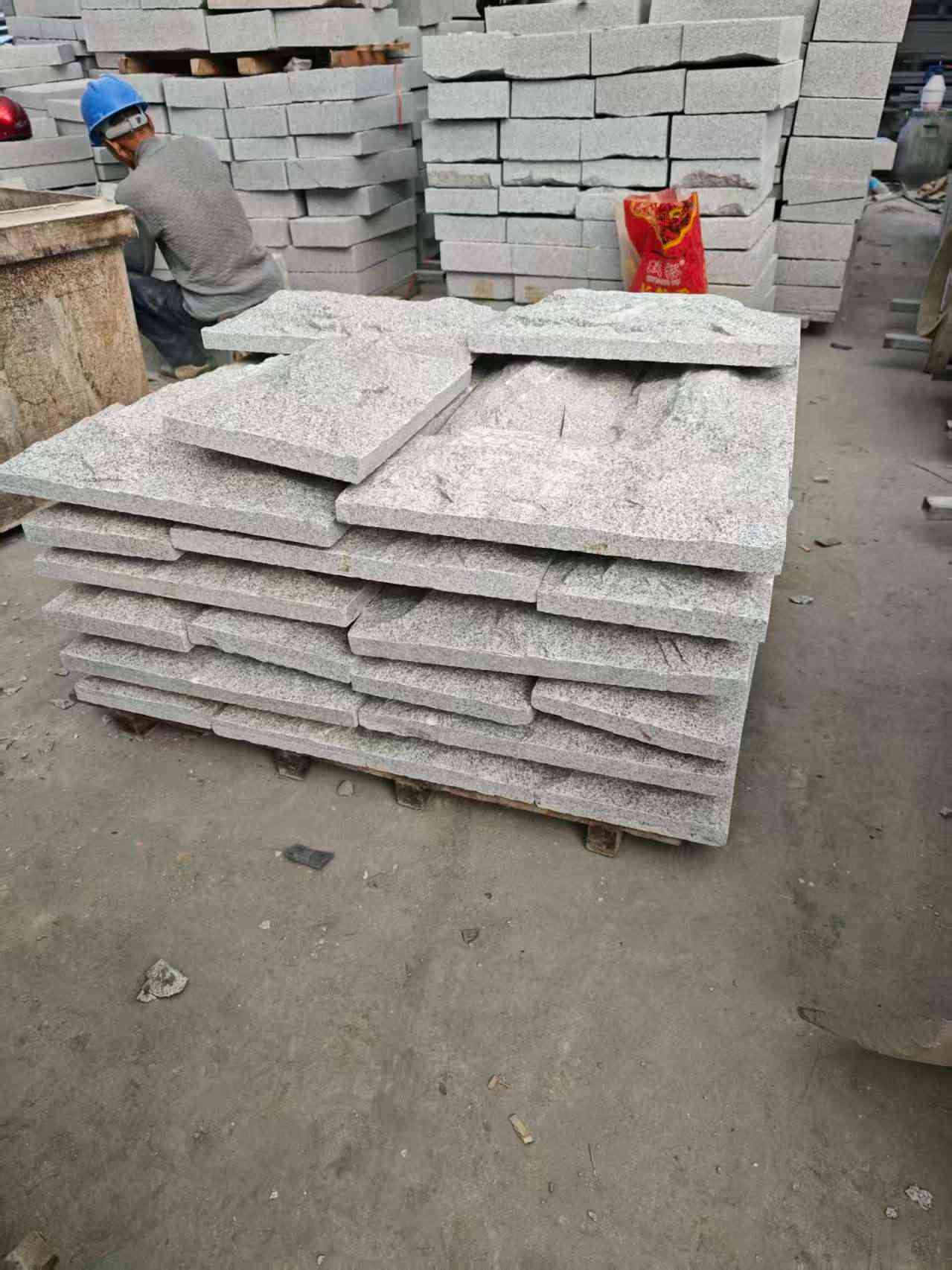 武威芝麻白蘑菇石，自然面