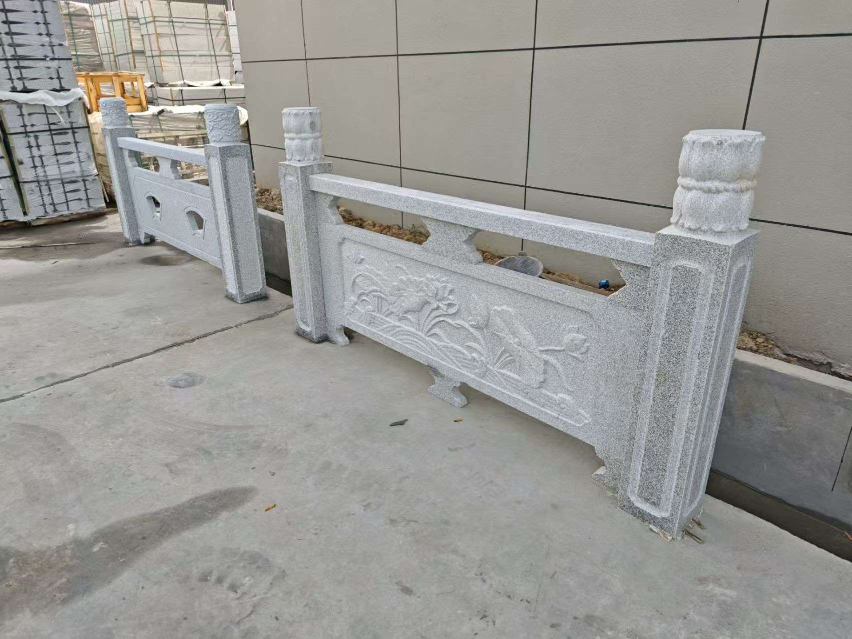 武威芝麻白河道栏杆 石材栏杆