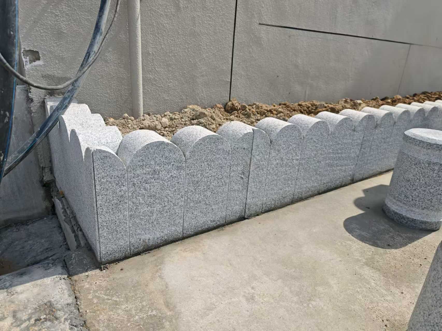 武威芝麻白花边石  围边石