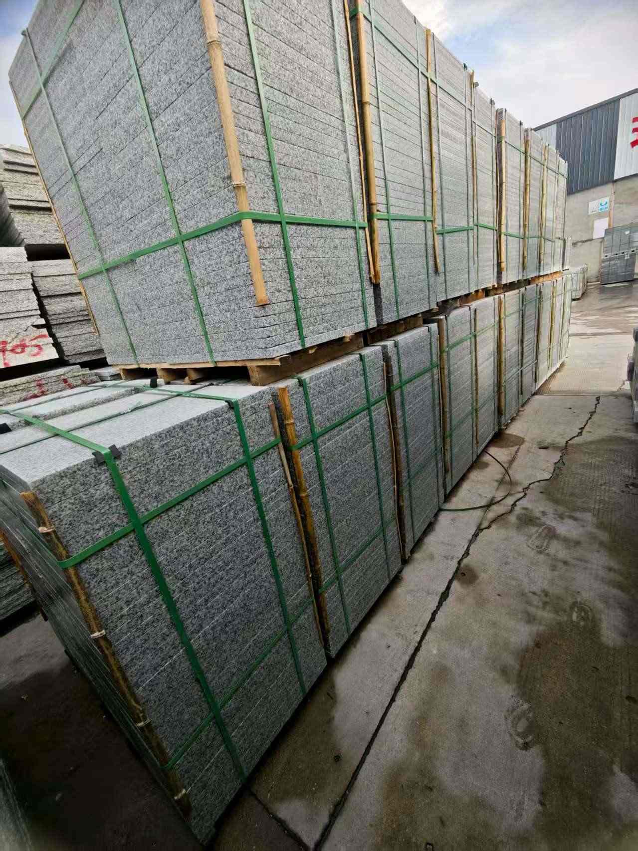 武威芝麻白地铺版 石材地铺石