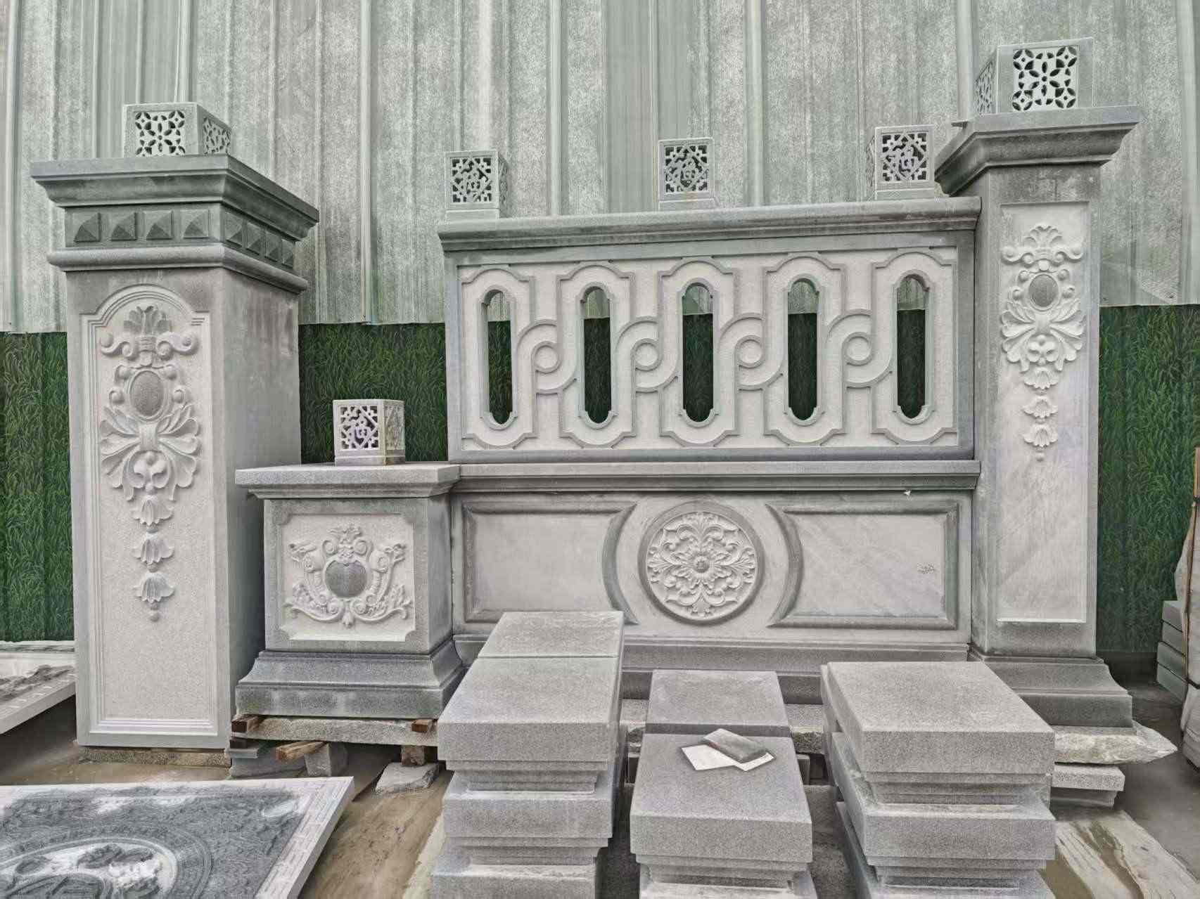 武威芝麻灰异形别墅门头